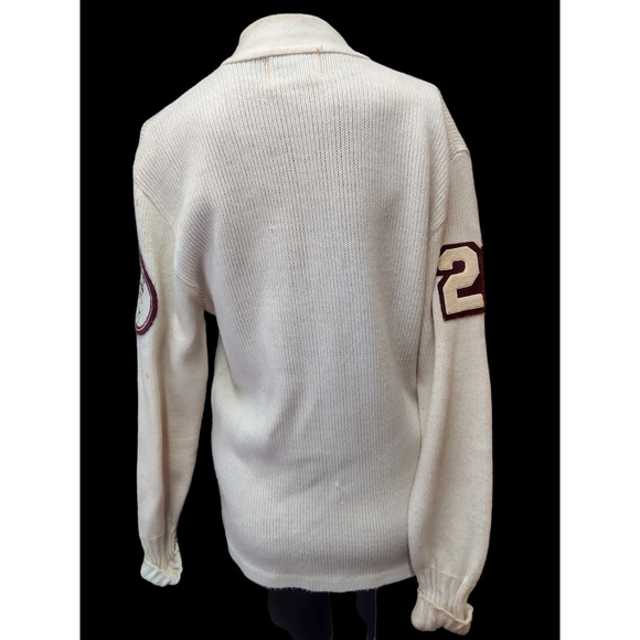 Vintage Letterman Cardigan Sweater 70s Grease Champions - Picture 3 of 7